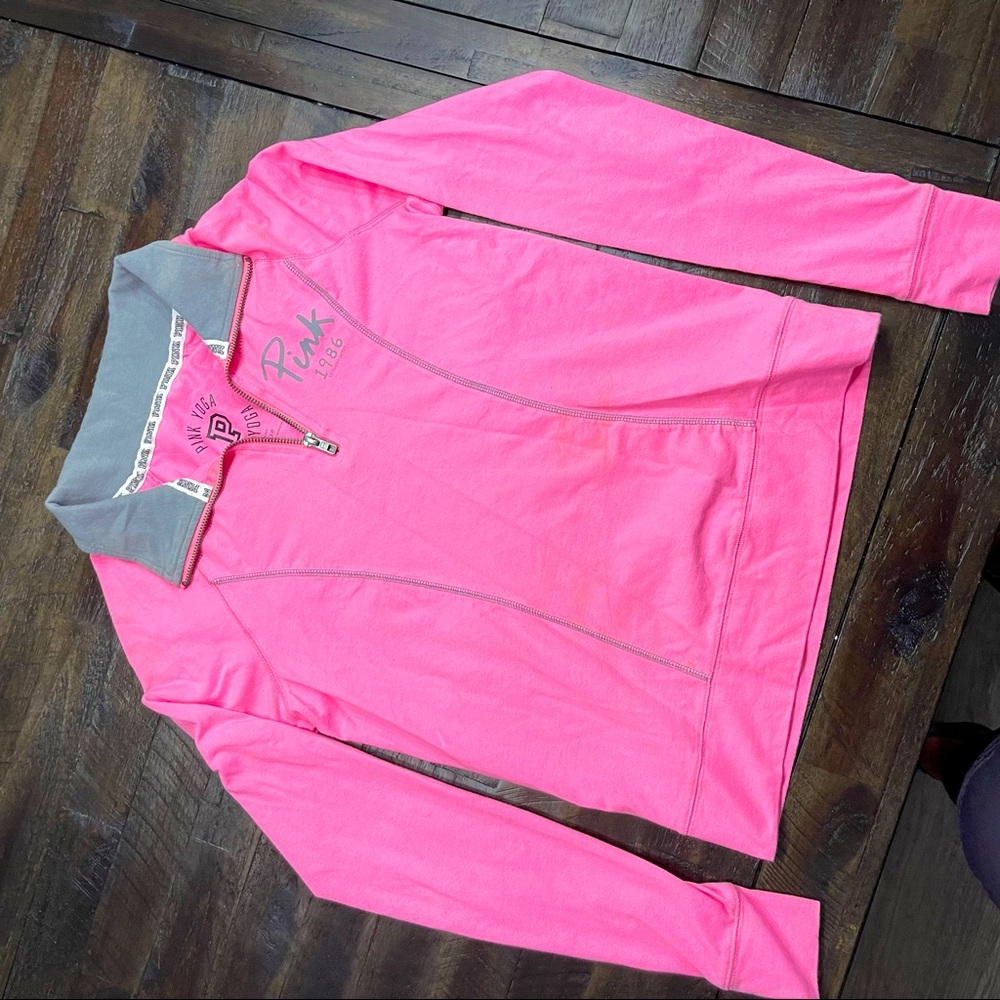 Pink yoga pullover jacket